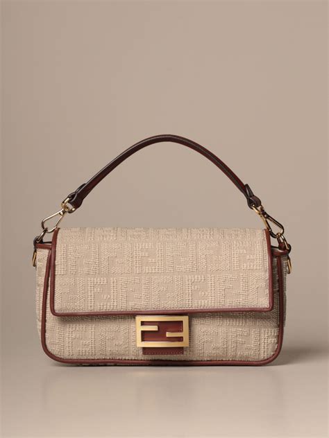 fendi white crossbody bag|genuine fendi baguette.